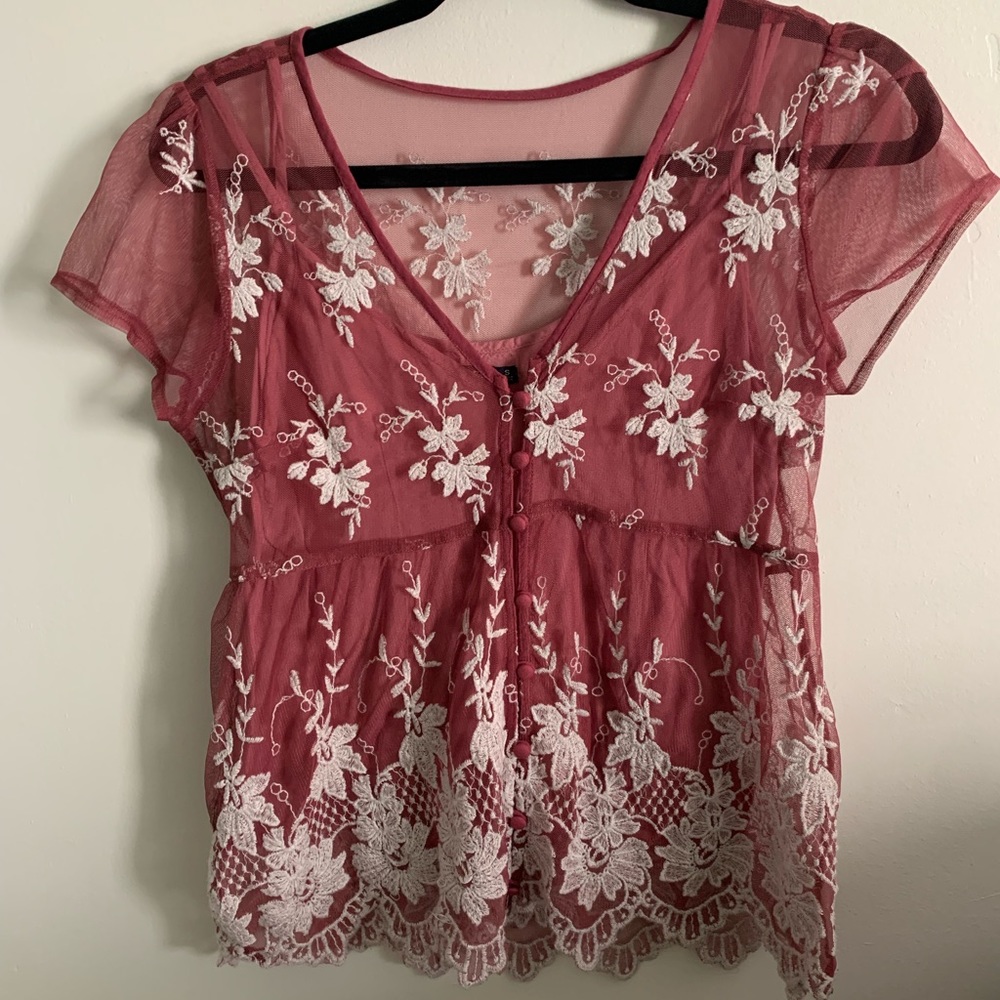 Abercrombie & Fitch Embroidered Blouse